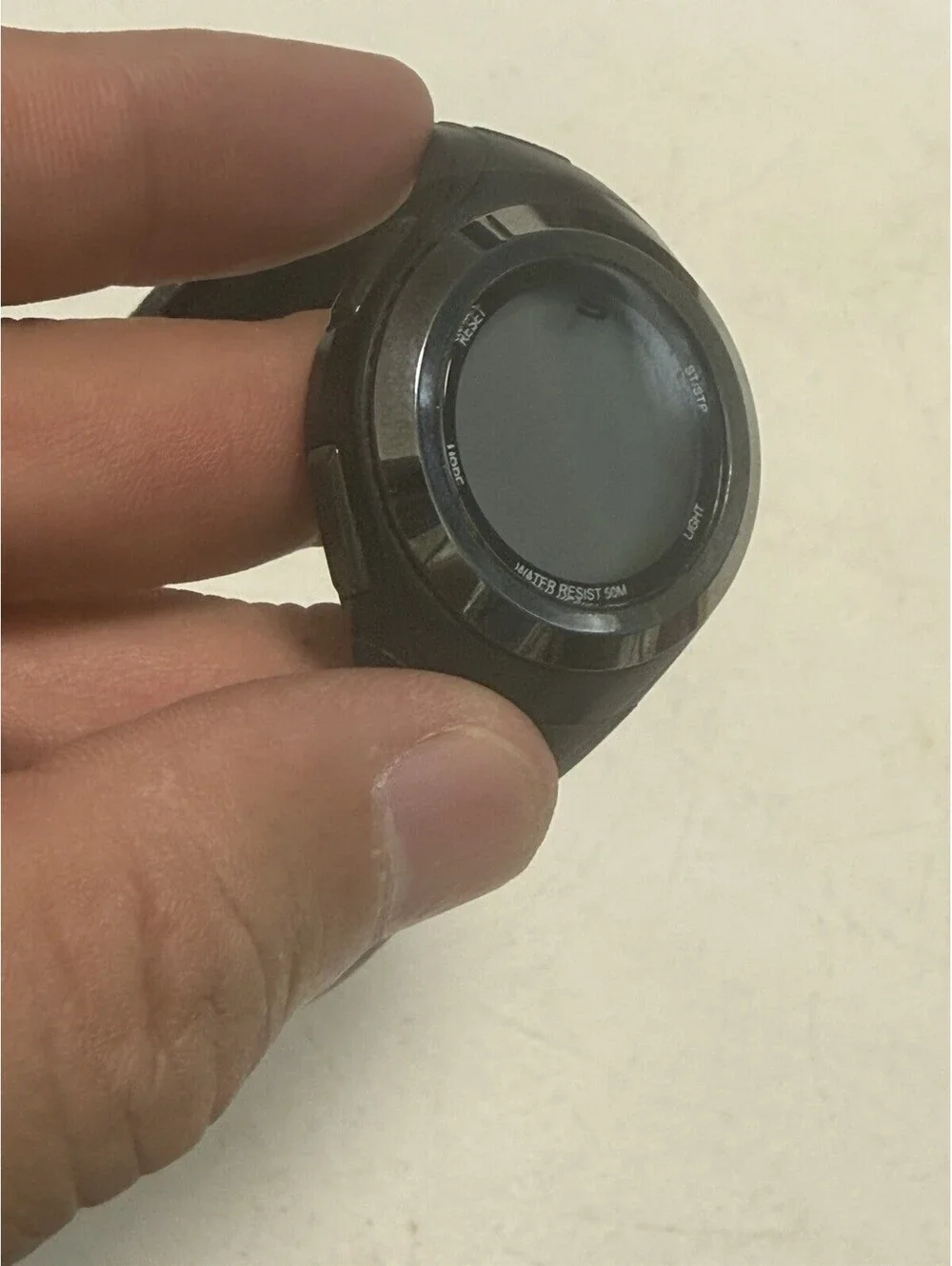 Skechers Tennyson Womens Digital Black Strap Watch Sr2063 Water Rest. Needs Batt